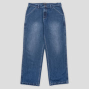 Pass~Port Workers Club Jean Pant - Faded Washed Dark Indigo