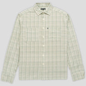 Pass~Port Workers Check Shirt Long-sleeve - Green / Blue