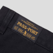 Pass~Port Double Knee Diggers Club Short - Washed Black