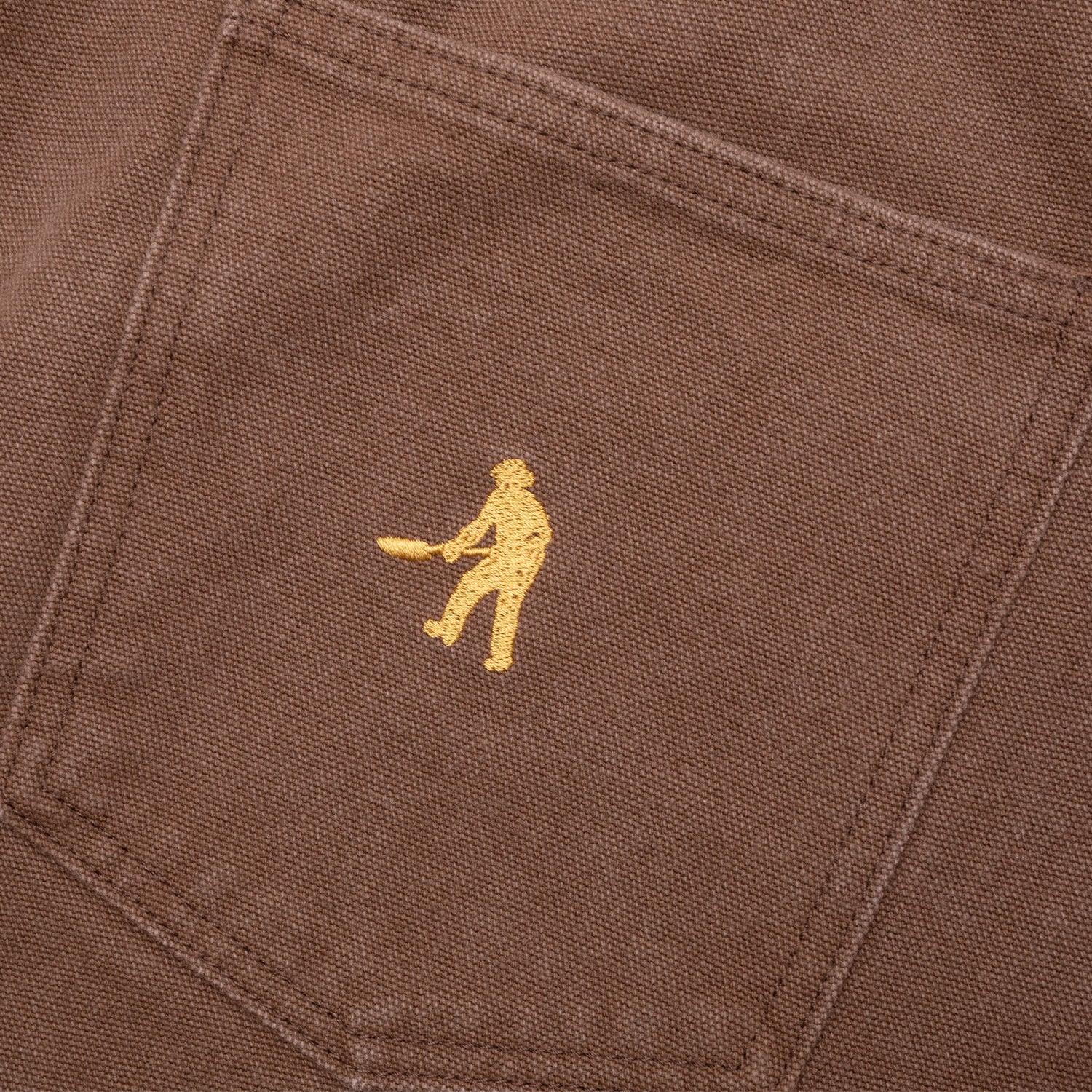 Pass~Port Double Knee Diggers Club Short - Washed Brown