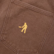 Pass~Port Double Knee Diggers Club Short - Washed Brown