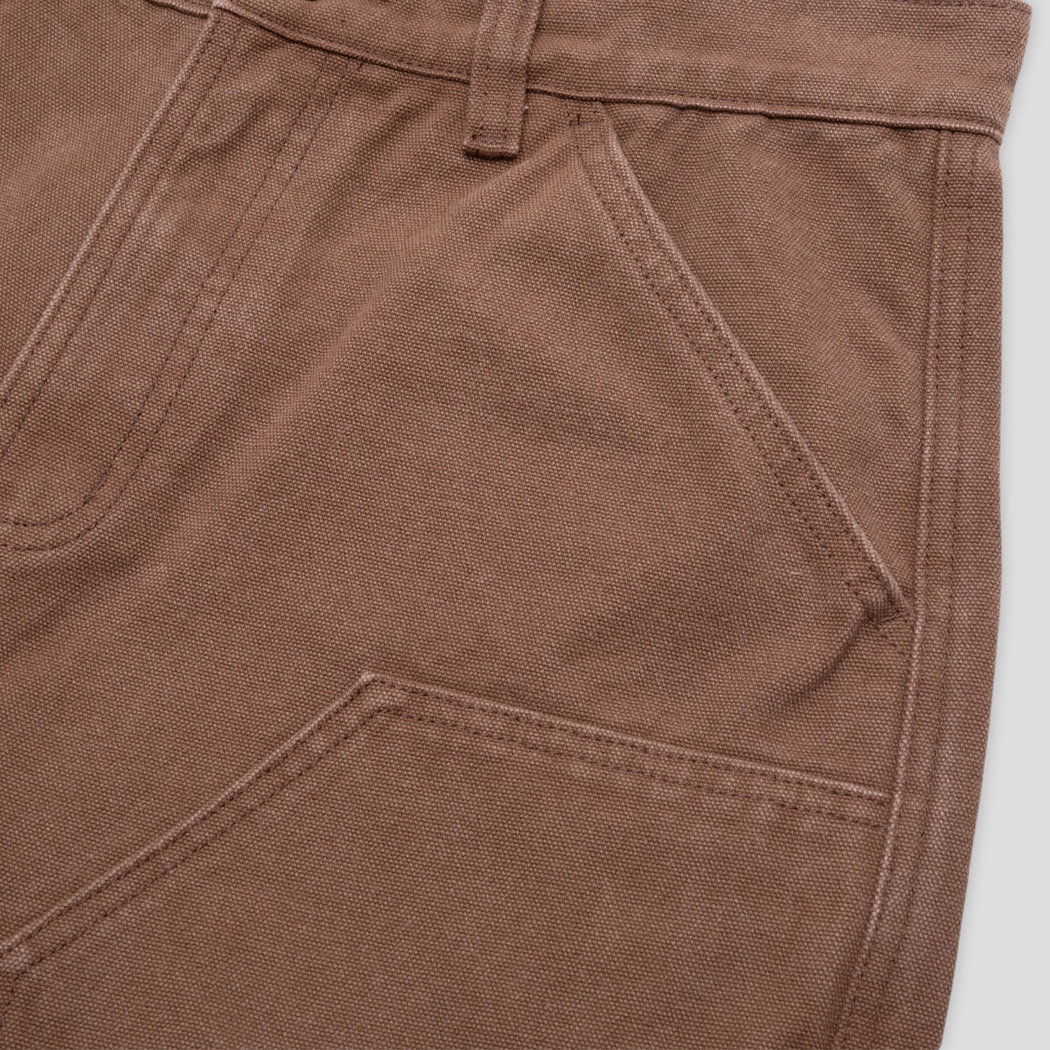 Pass~Port Double Knee Diggers Club Short - Washed Brown