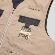 Pass~Port Frog Lure Ripstop Fishing Vest - Khaki