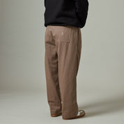 Pass~Port Herringbone Leagues Club Side Stripe Pant - Light Brown / Choc Stripe