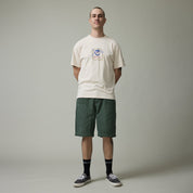Pass~Port Double Knee Diggers Club Short - Washed Forest Green