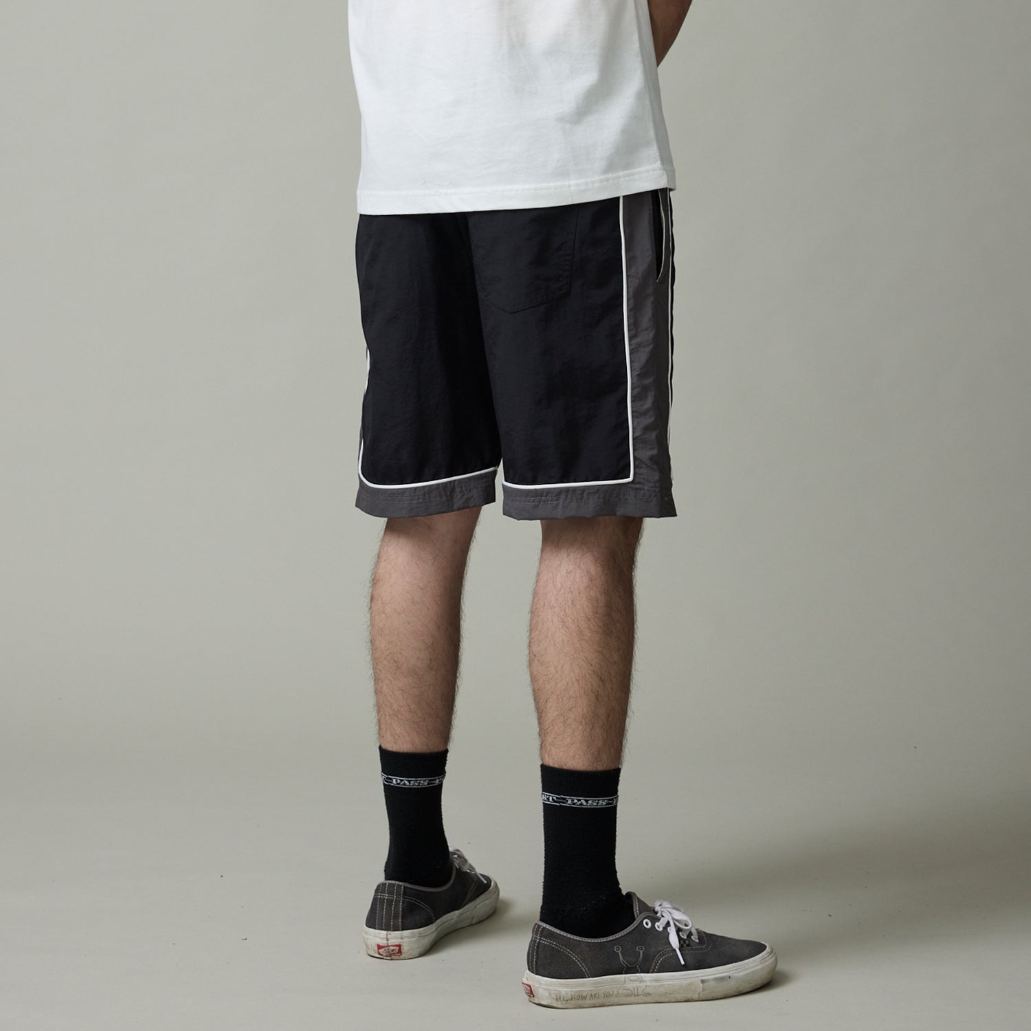 Pass~Port Tassle RPET Casual Short - Black / Grey
