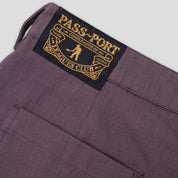 Pass~Port Herringbone Leagues Club Pant - Dark Plum