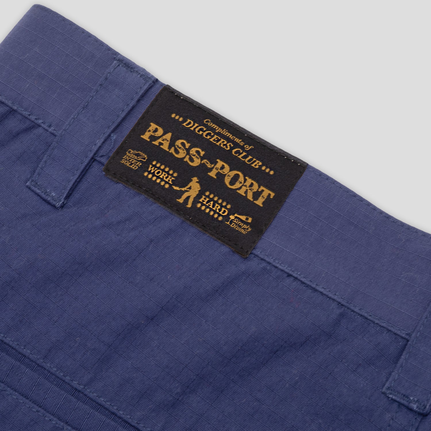 Pass~Port Ripstop Double Knee Diggers Club Short - Navy