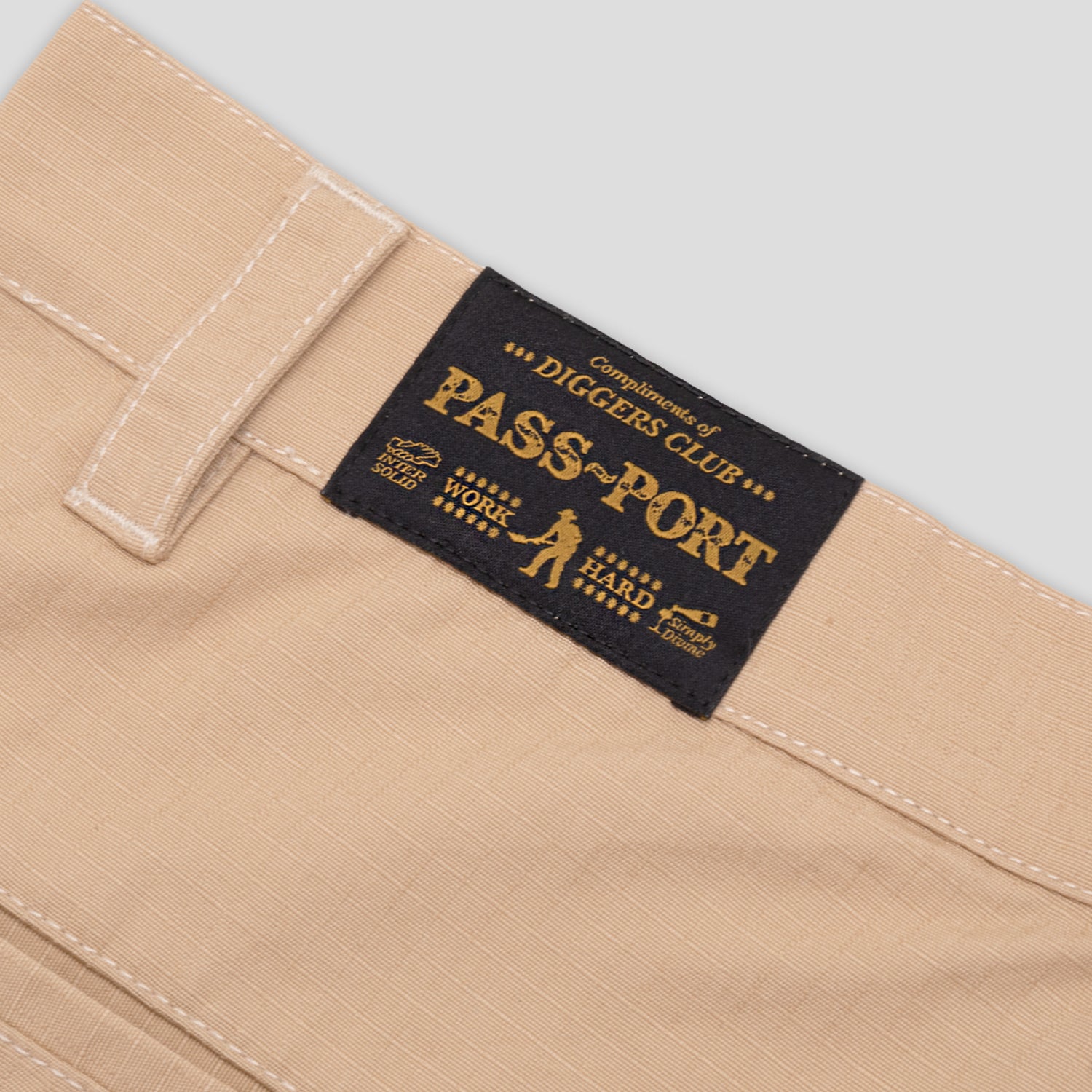 Pass~Port Ripstop Double Knee Diggers Club Pant - Khaki