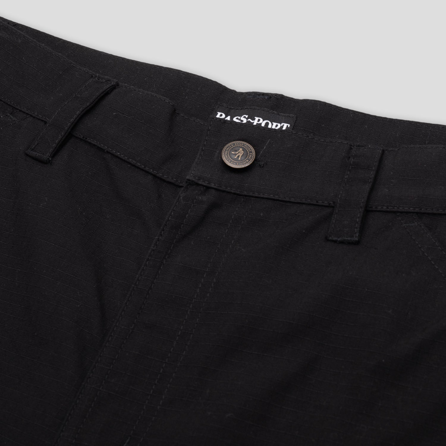 Pass~Port Ripstop Double Knee Diggers Club Pant - Black