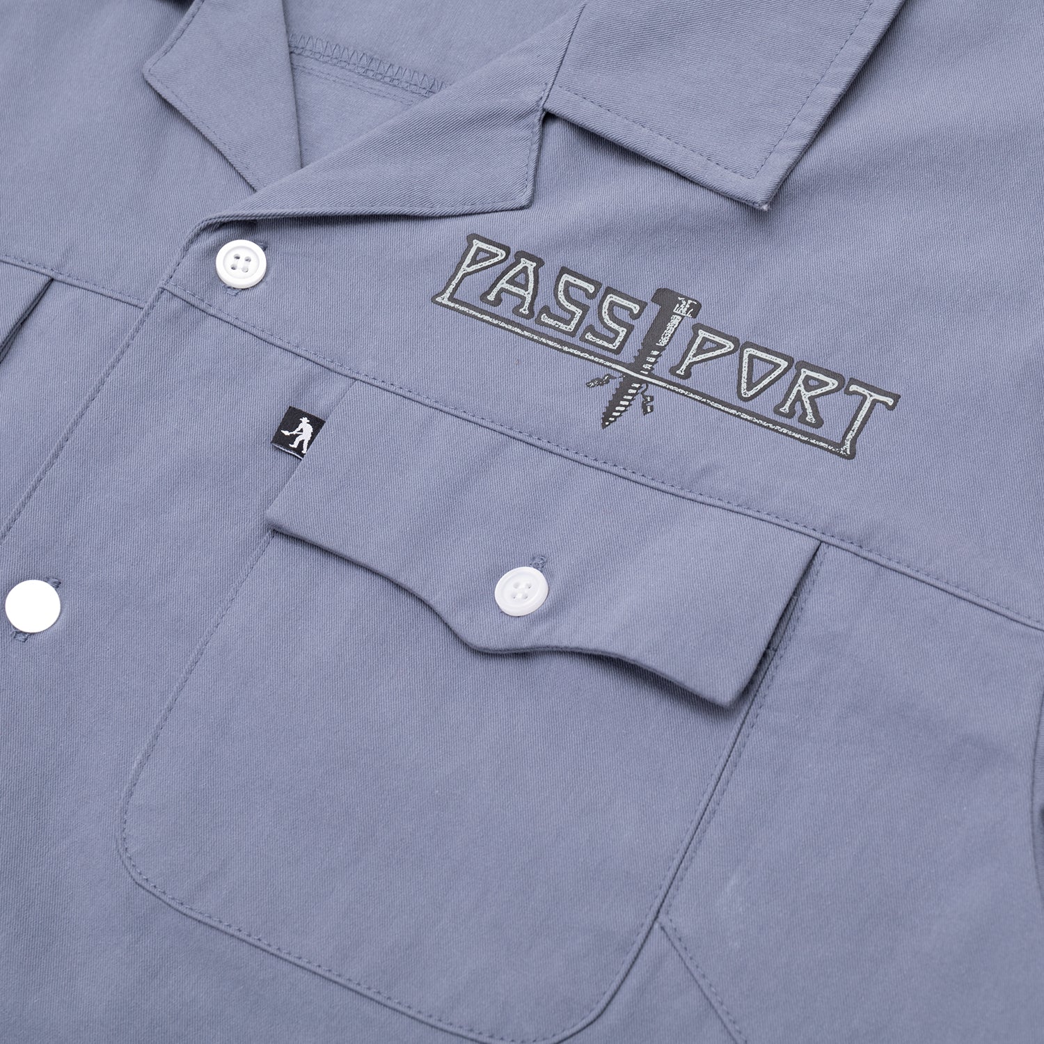 Pass~Port Screwed Casual Shirt - Steel Blue