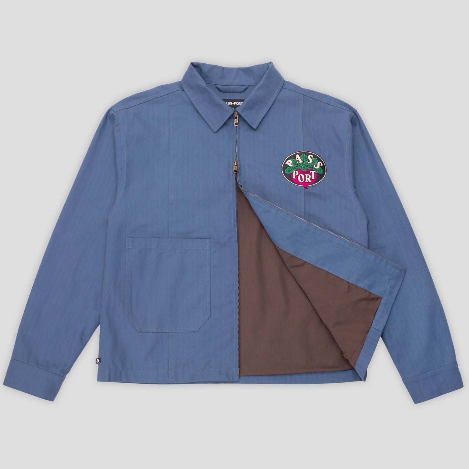 Pass~Port Radish Herringbone Workers Jacket - Harbour Blue