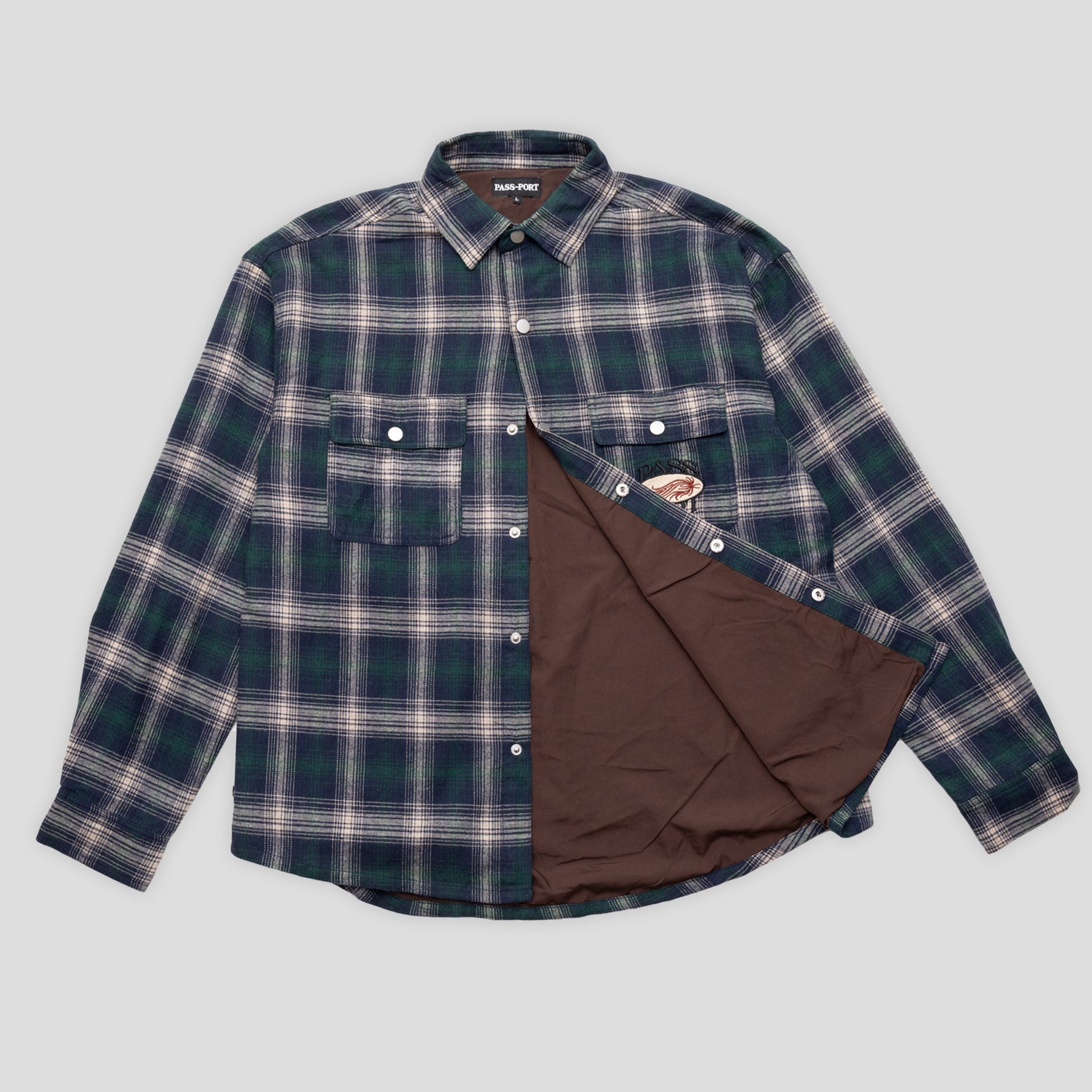 Pass~Port Sunspot Flannel Vineyard Shirt - Navy