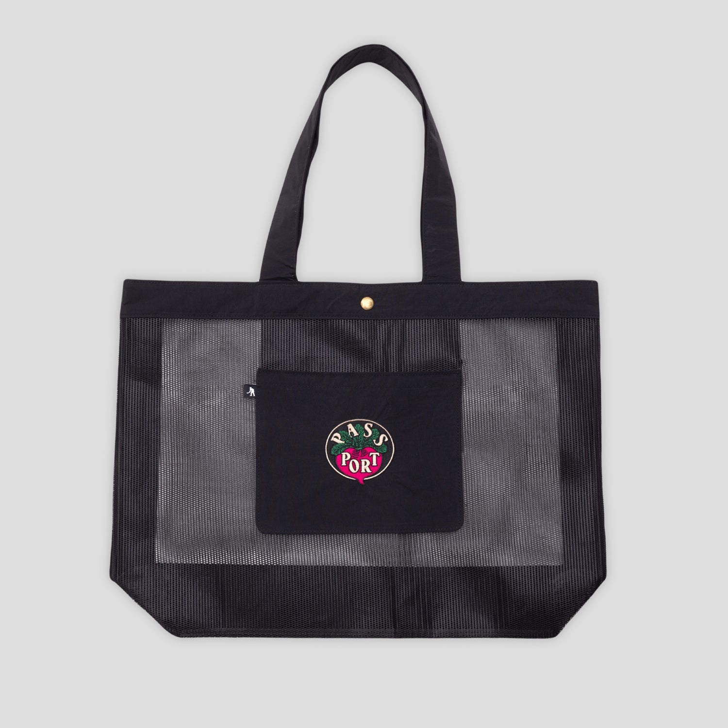 Pass~Port Radish RPET Mesh Tote Bag - Black