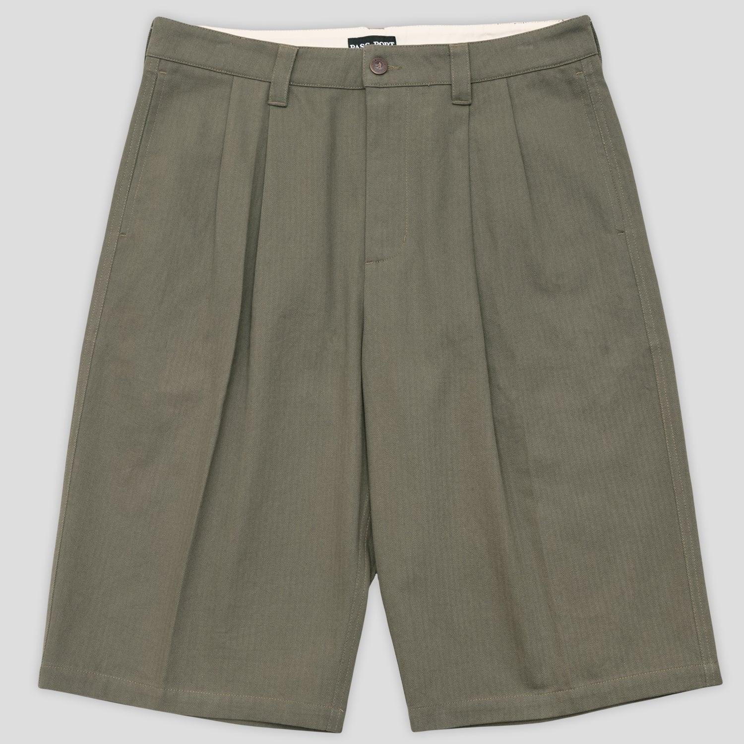 Pass~Port Herringbone Leagues Club Short - Olive