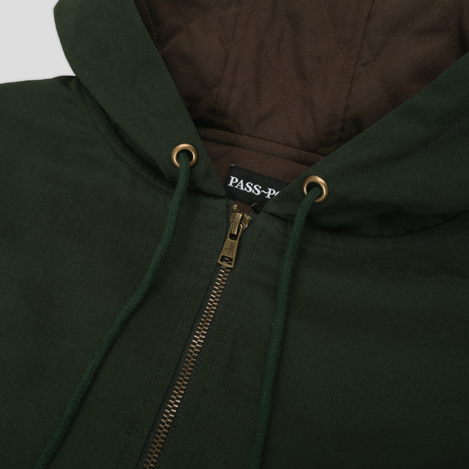 Pass~Port Diggers Club Ripstop Zip Hood - Dark Green