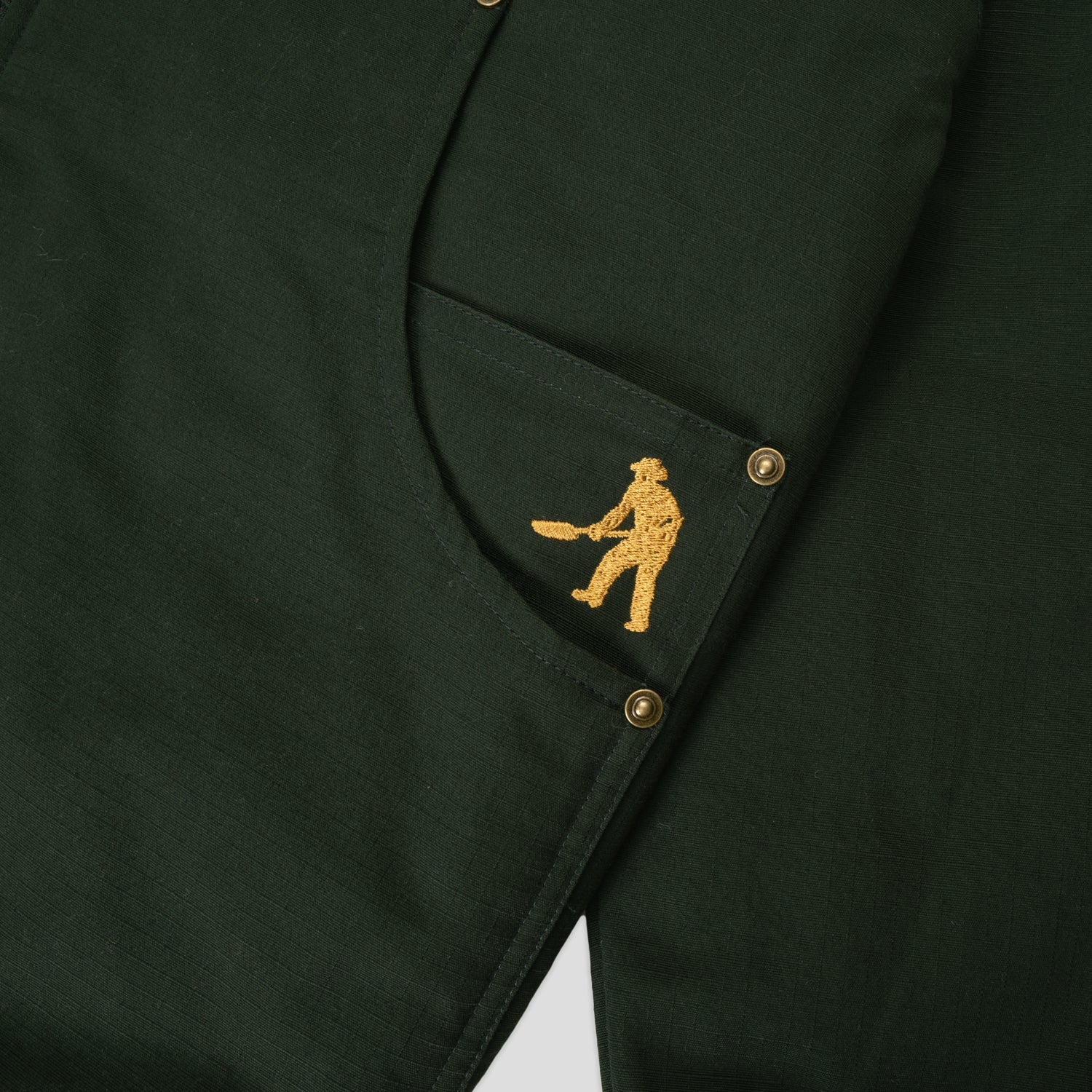 Pass~Port Diggers Club Ripstop Zip Hood - Dark Green