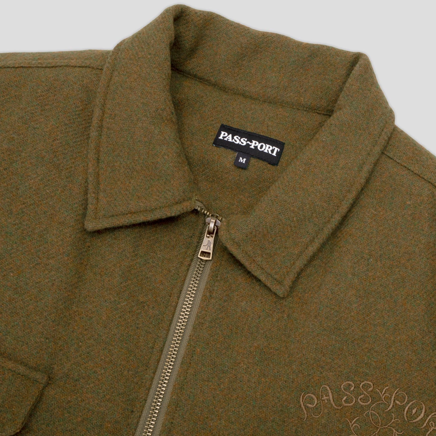 Pass~Port Arthur Wool Zip Jacket - Green Marle