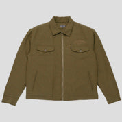 Pass~Port Arthur Wool Zip Jacket - Green Marle
