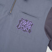 Pass~Port Glyph Packers 1/4 Zip Shirt - Navy