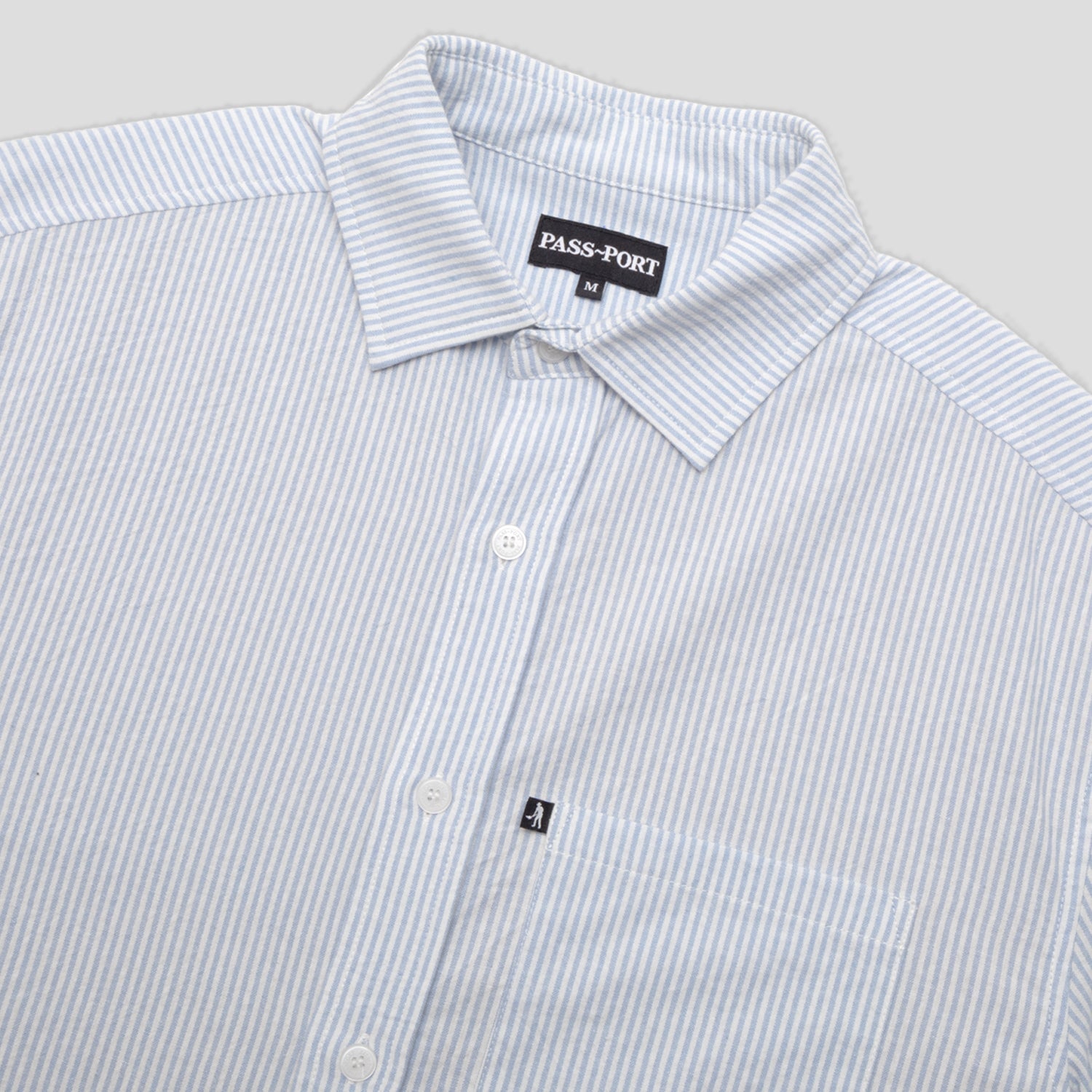 Pass~Port Glint Workers Long Sleeve Shirt - Blue