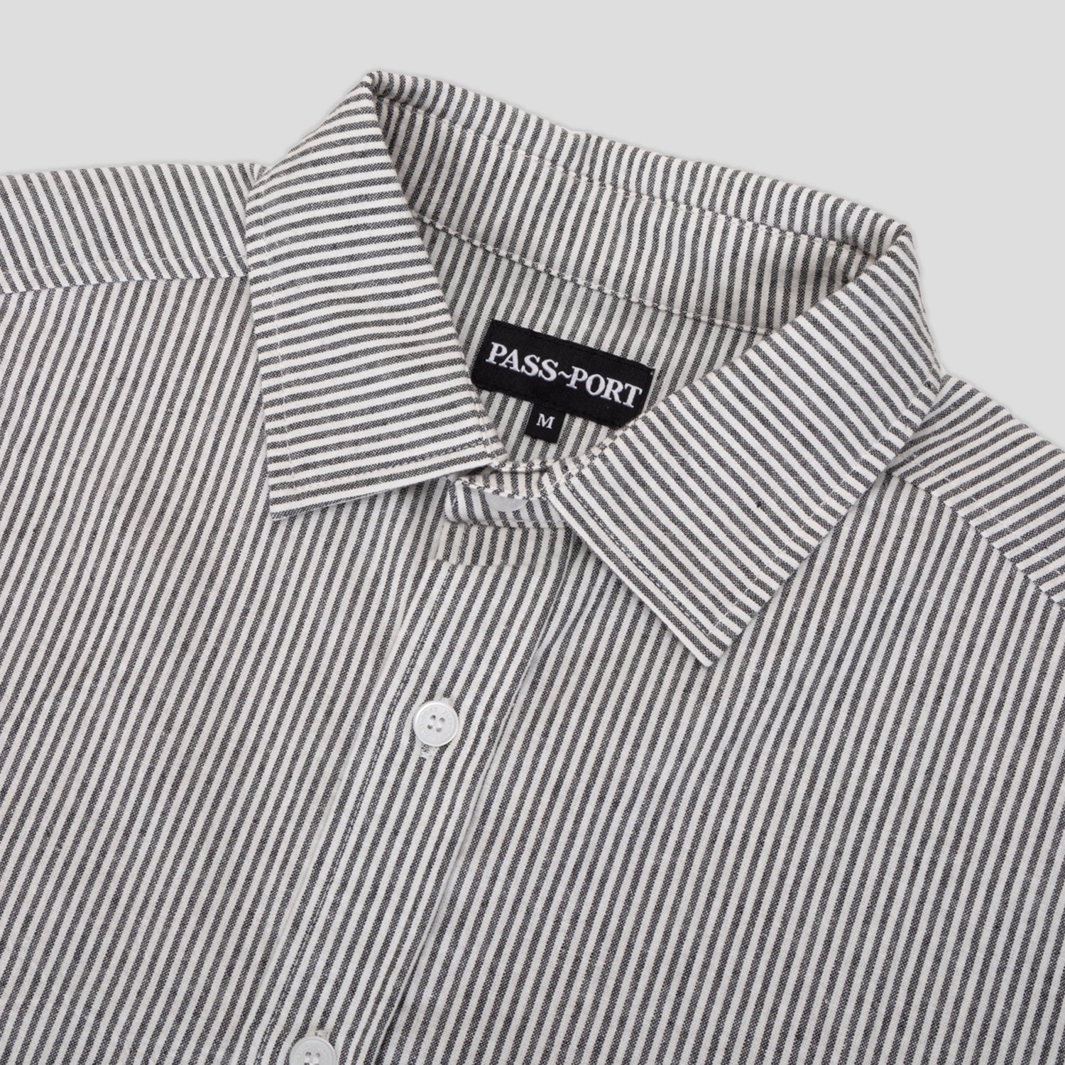 Pass~Port Glint Workers Short Sleeve Shirt - Black
