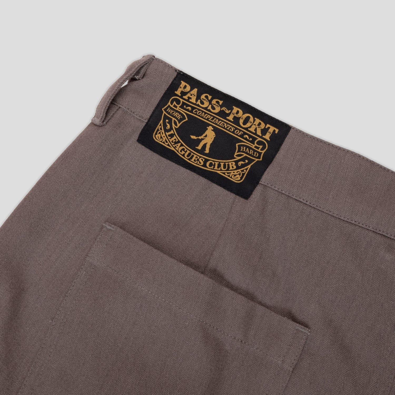 Pass~Port Herringbone Leagues Club Pant - Dusty Brown