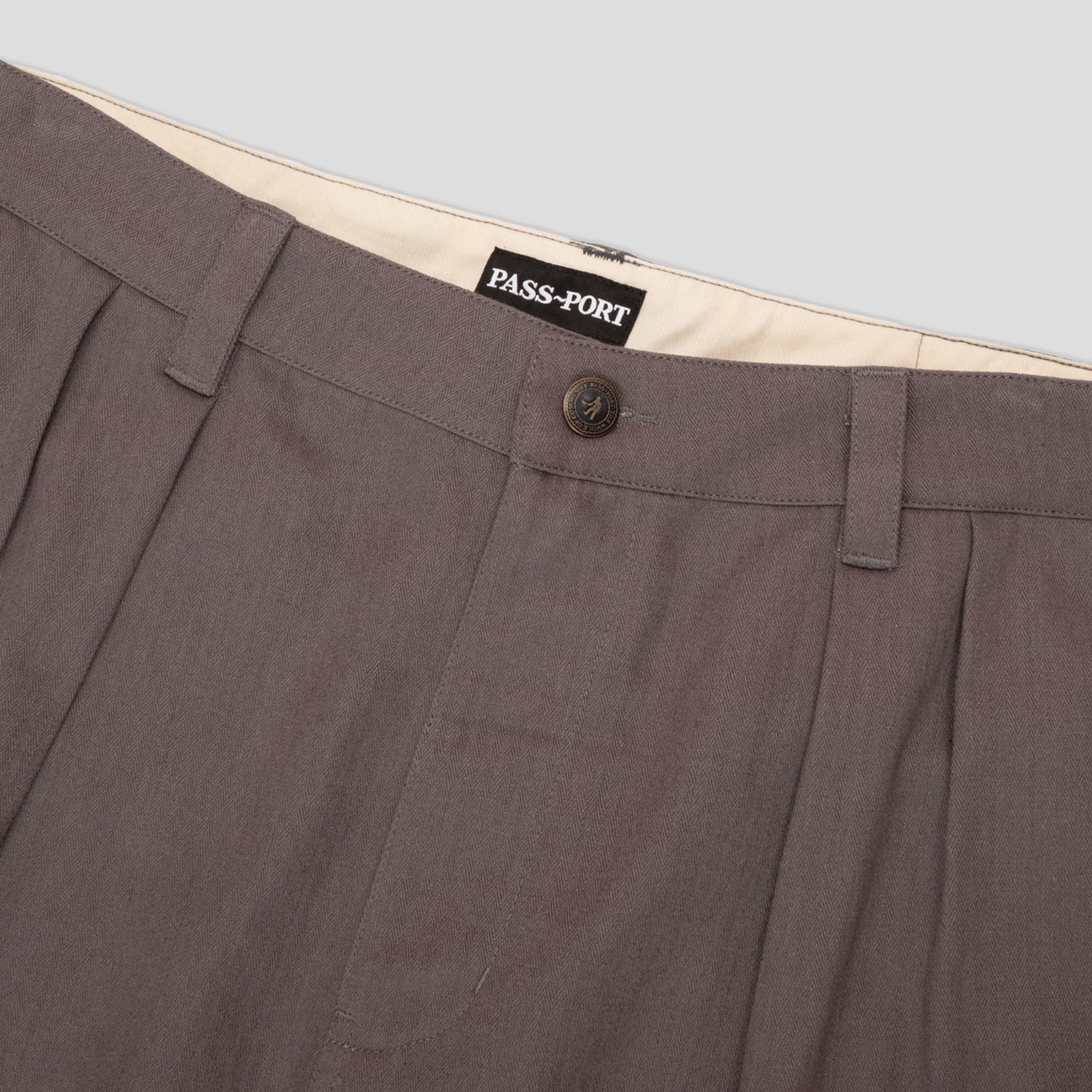 Pass~Port Herringbone Leagues Club Pant - Dusty Brown