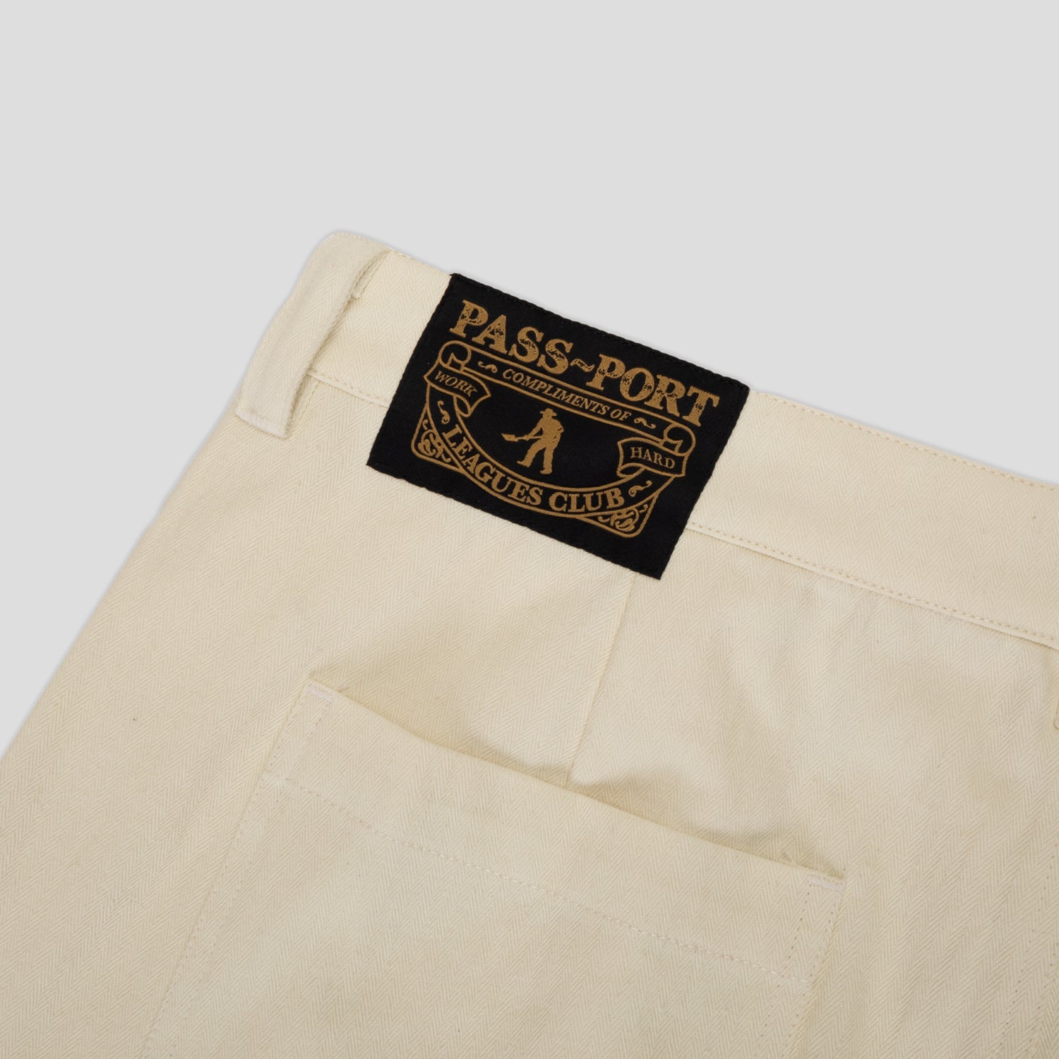 Pass~Port Herringbone Leagues Club Pant - Bone