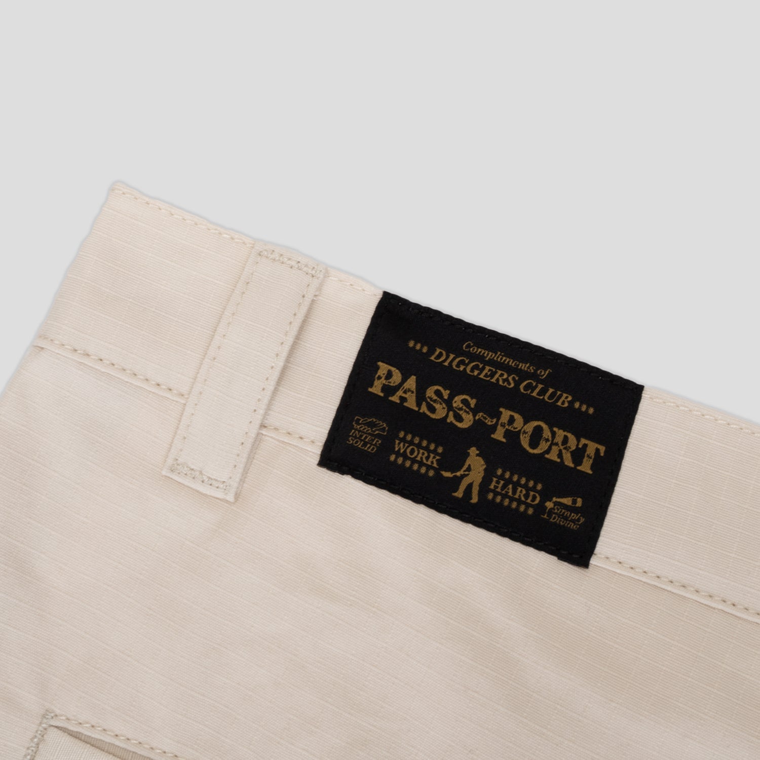 Pass~Port Ripstop Double Knee Diggers Club Pant - Bone