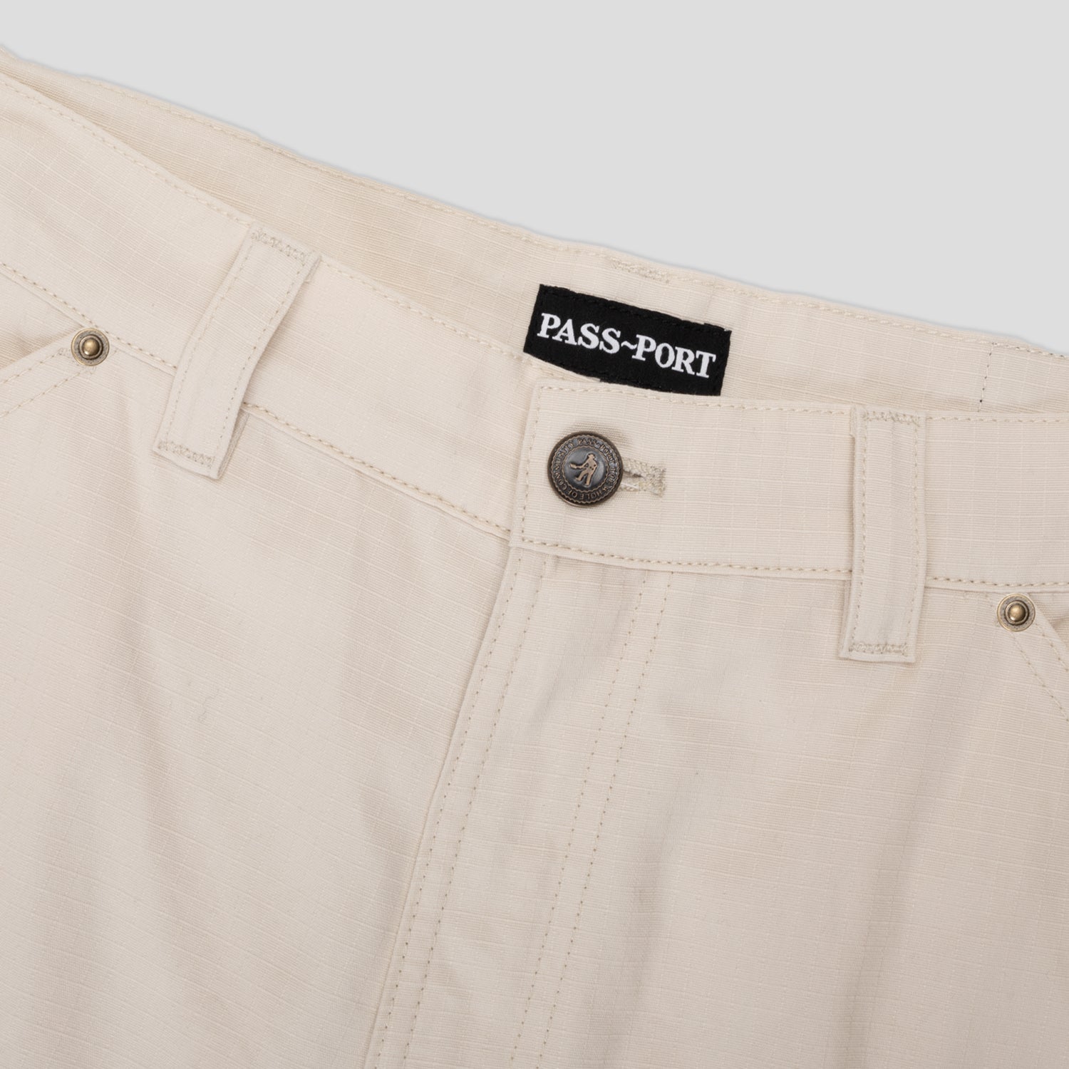 Pass~Port Ripstop Double Knee Diggers Club Pant - Bone