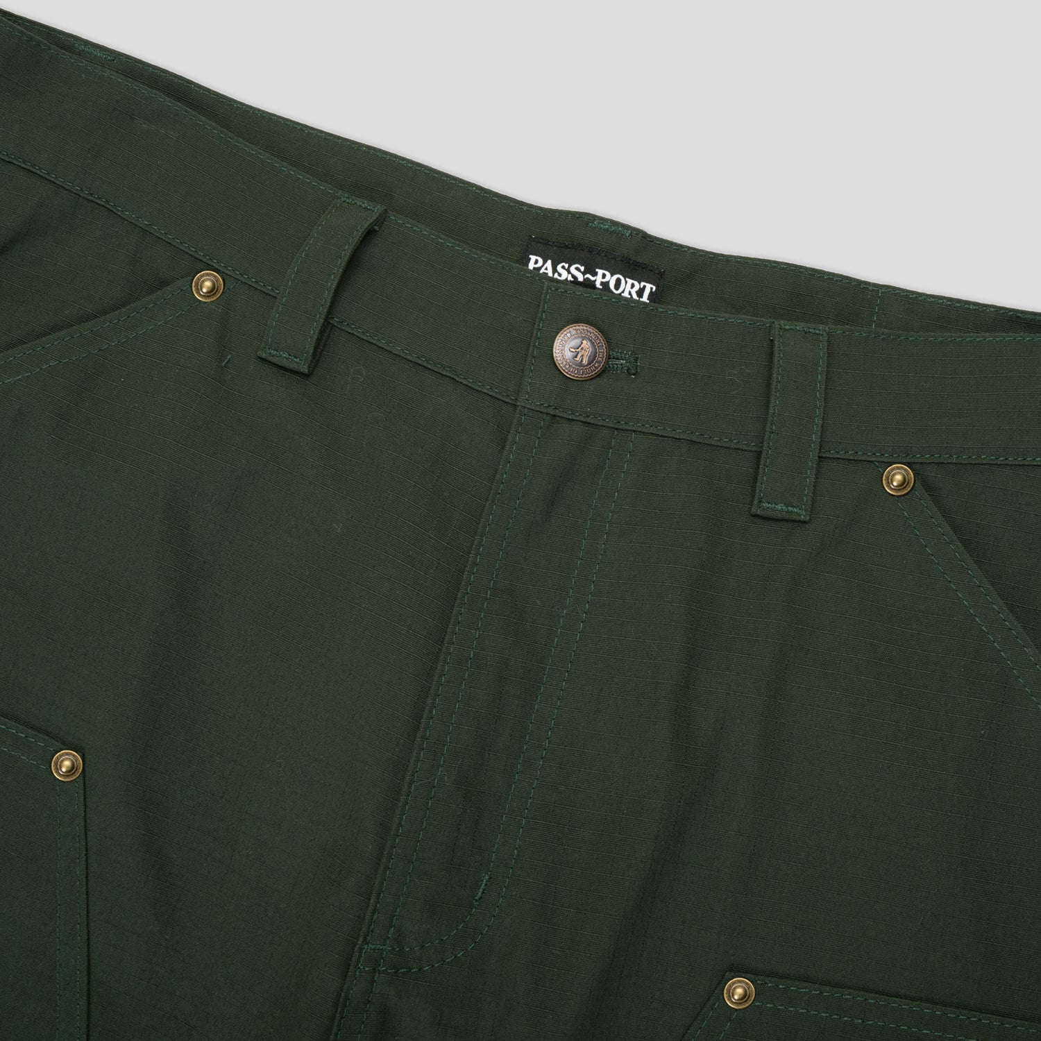 Pass~Port Ripstop Double Knee Diggers Club Pant - Dark Green