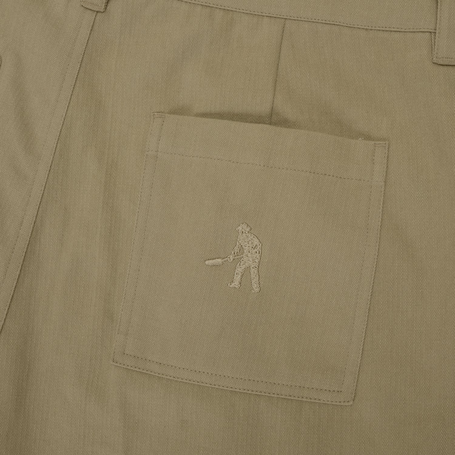 Pass~Port Herringbone Leagues Club Stripe Short - Stone / Black