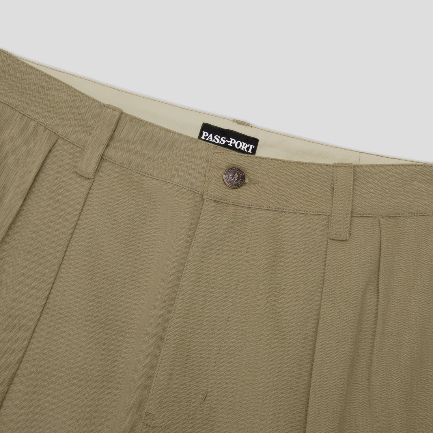 Pass~Port Herringbone Leagues Club Stripe Short - Stone / Black