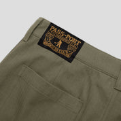 Pass~Port Herringbone Leagues Club Stripe Short - Olive / Black