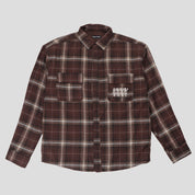 Pass~Port 4 Flowers Flannel Vineyard Shirt - Brown