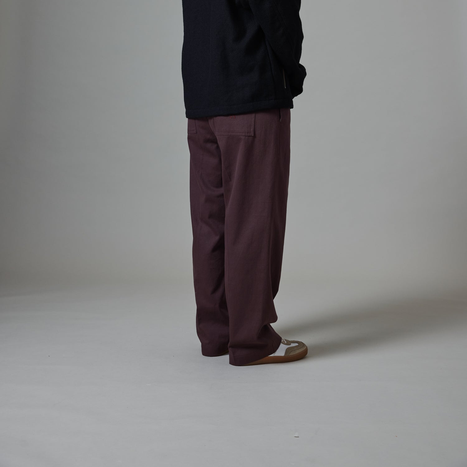 Pass~Port Herringbone Leagues Club Pant - Dark Plum