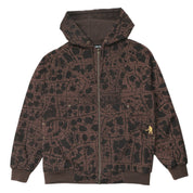 Pass~Port Weathered Diggers Club Zip Hood - Mud