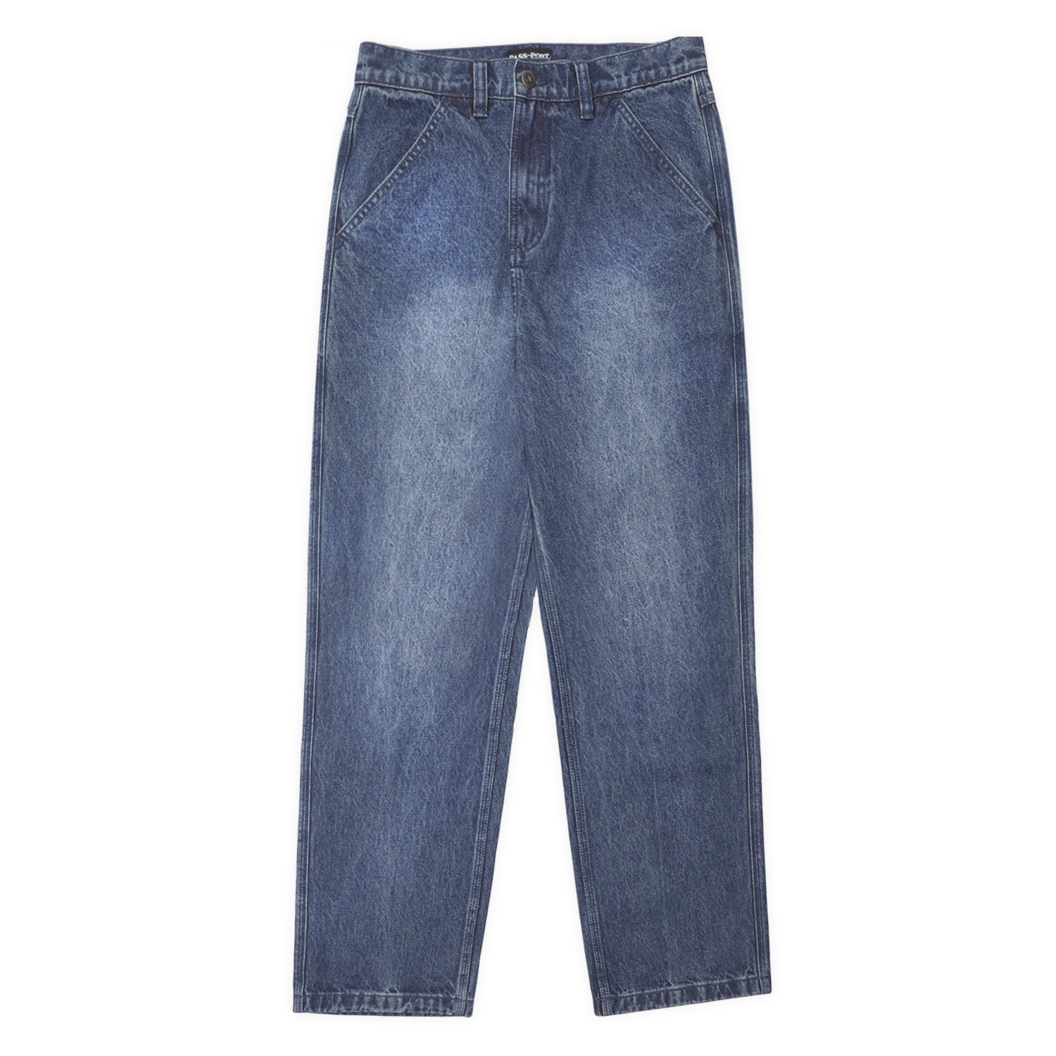 PASS~PORT worker club jeans ウォッシュグレー デニム PASS~PORT worker club jeans ウォッシュグレー デニム ショートパンツ