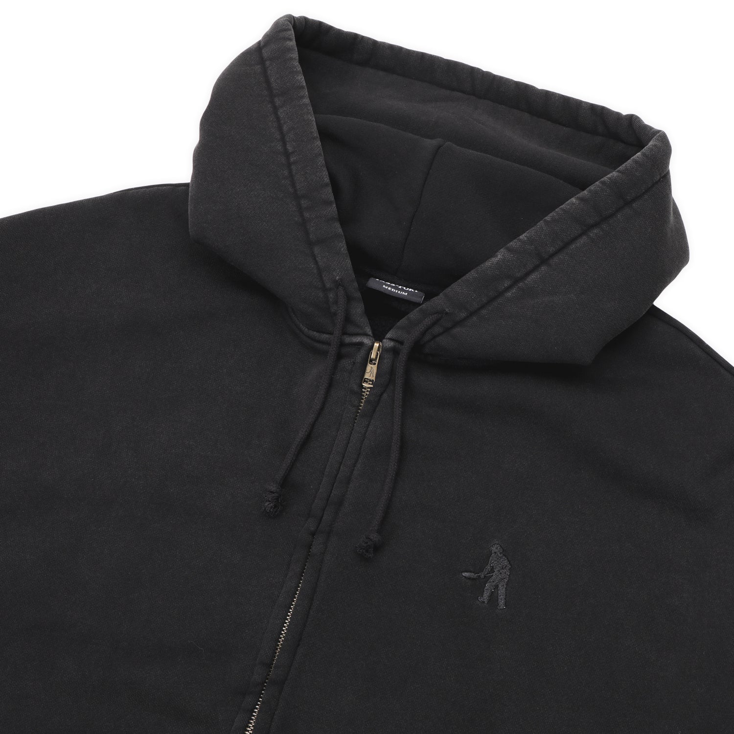 Pass~Port Solid Workers Zip Hood - Washed Black