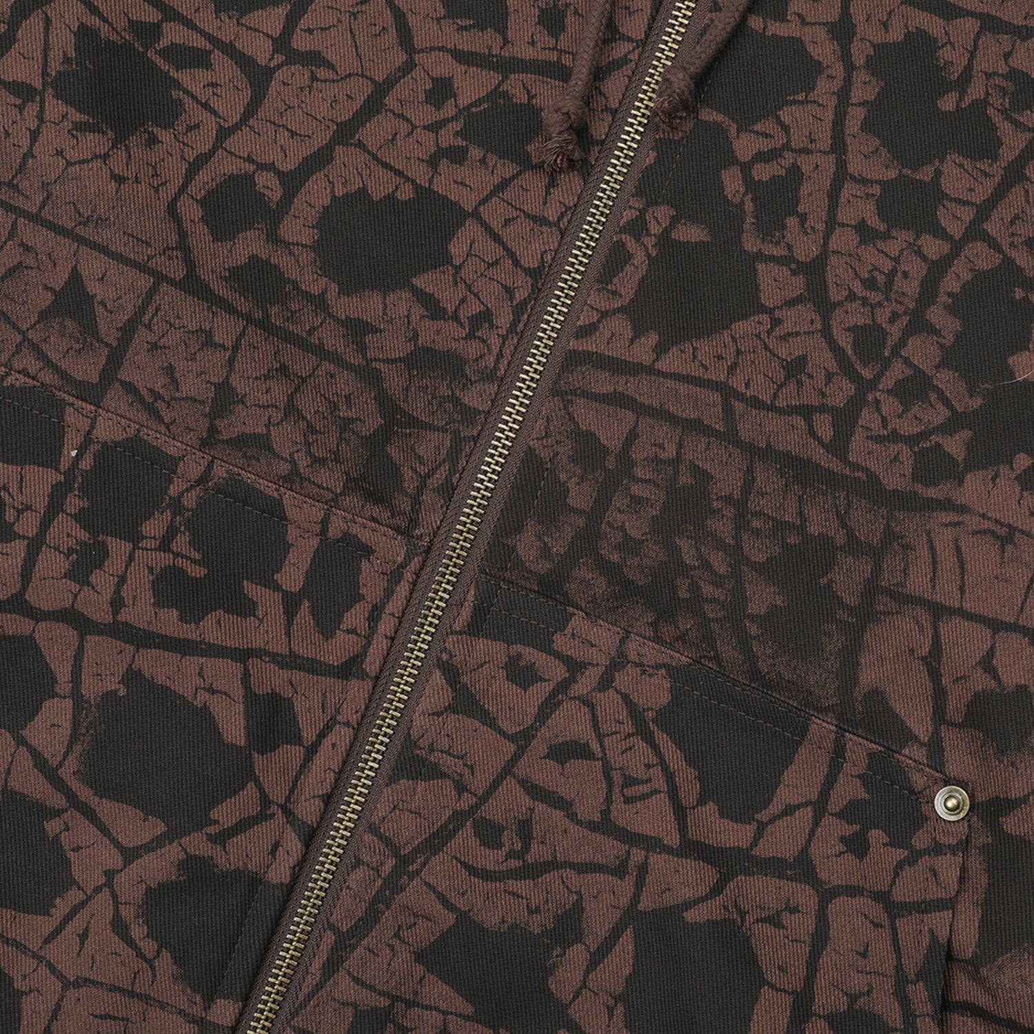 Pass~Port Weathered Diggers Club Zip Hood - Mud