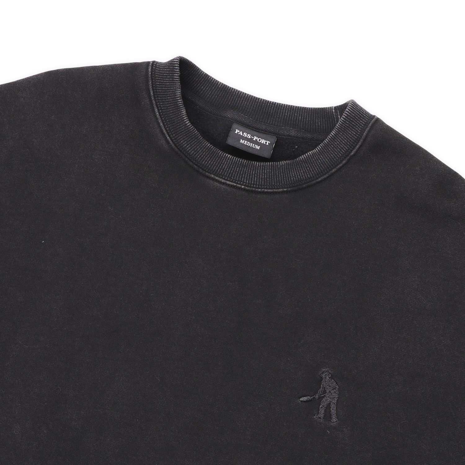 Pass~Port Solid Workers Sweater - Washed Black