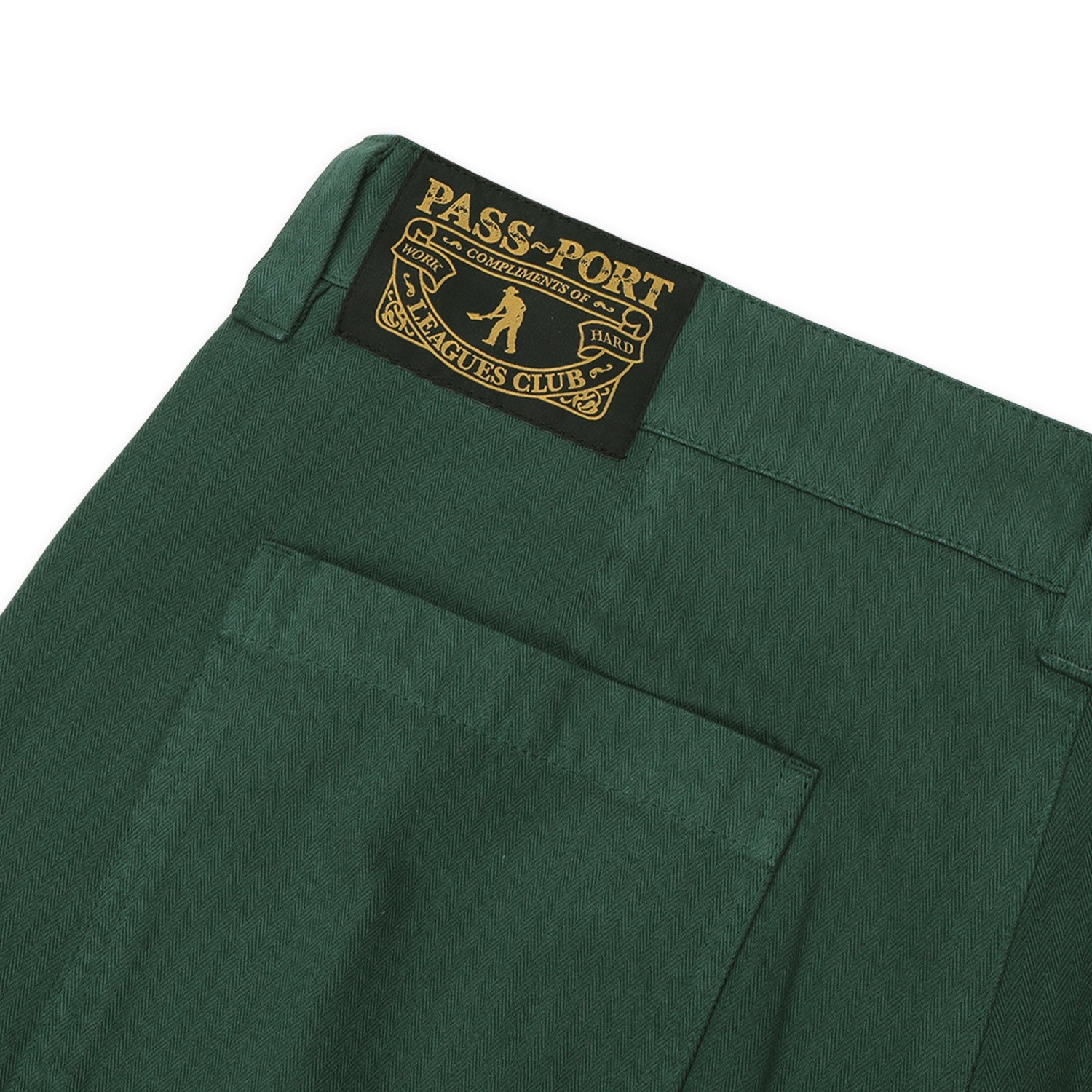 Pass~Port Herringbone Leagues Club Pant - Hunter Green