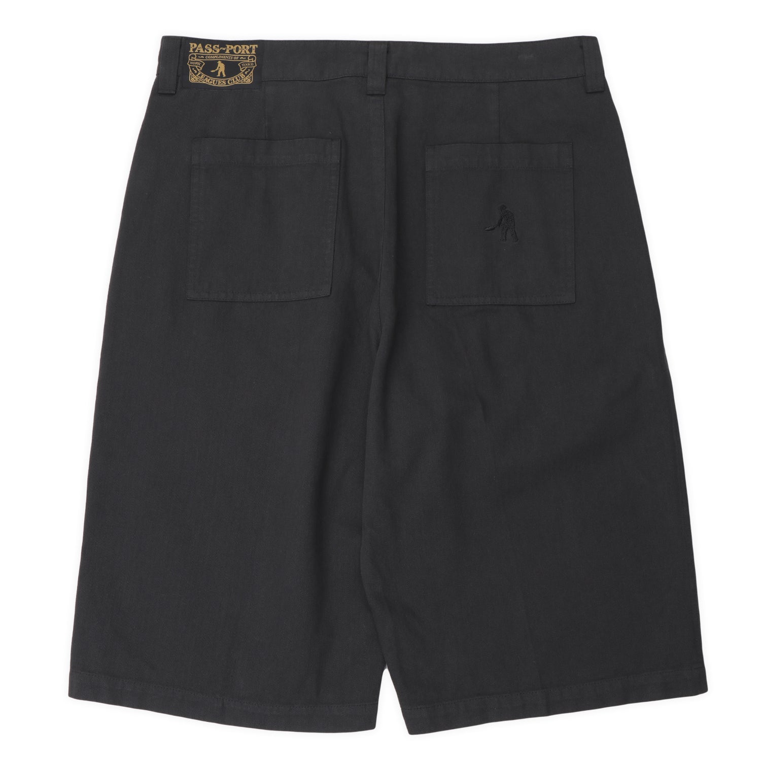Pass~Port Herringbone Leagues Club Short - Vintage Black – Pass
