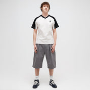 Pass~Port Workers Stripe Organic Jersey - Bone / Black