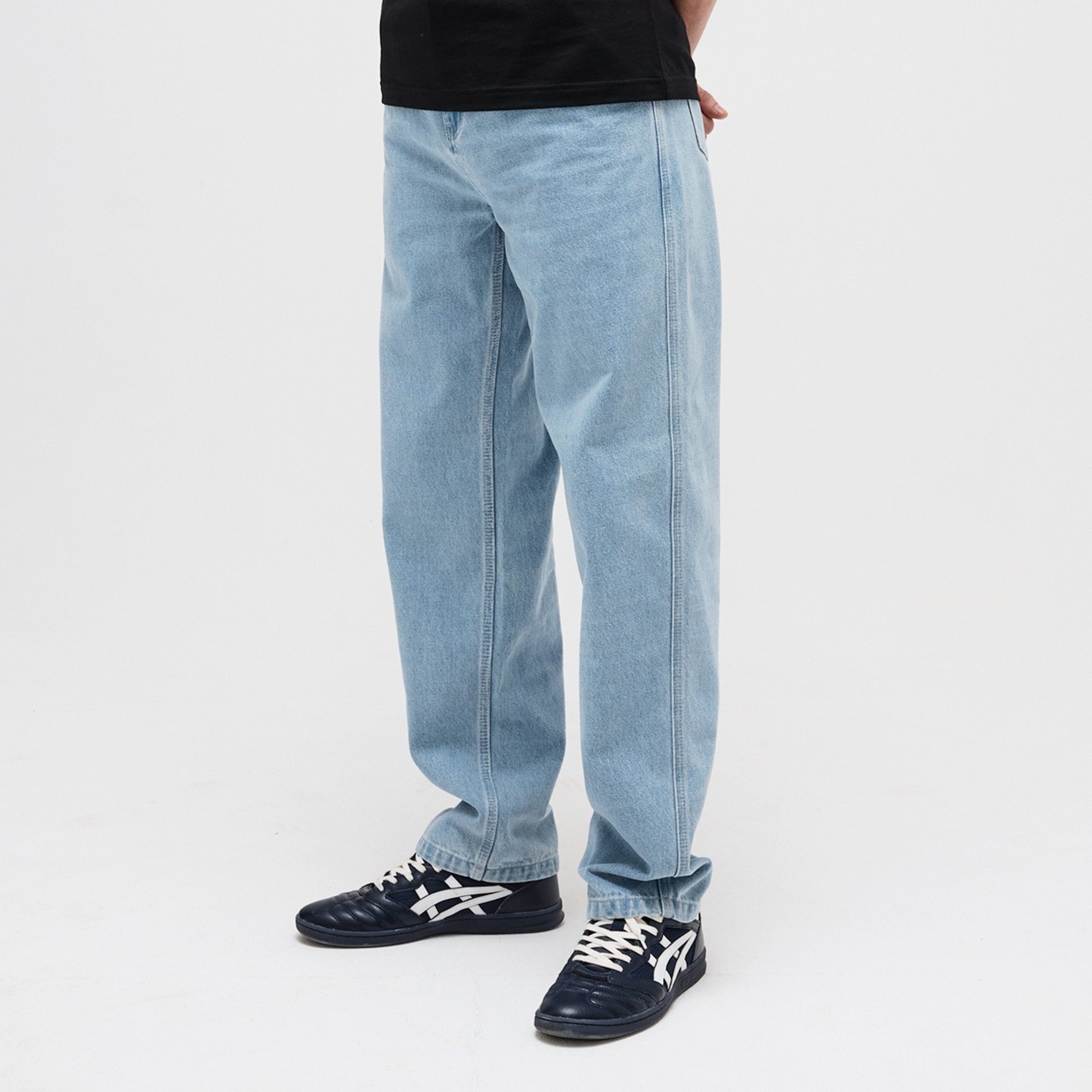 Pass~Port Workers Club Straight Leg Jean - Washed Light Indigo