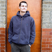 Pass~Port Solid Workers Zip Hood - Navy