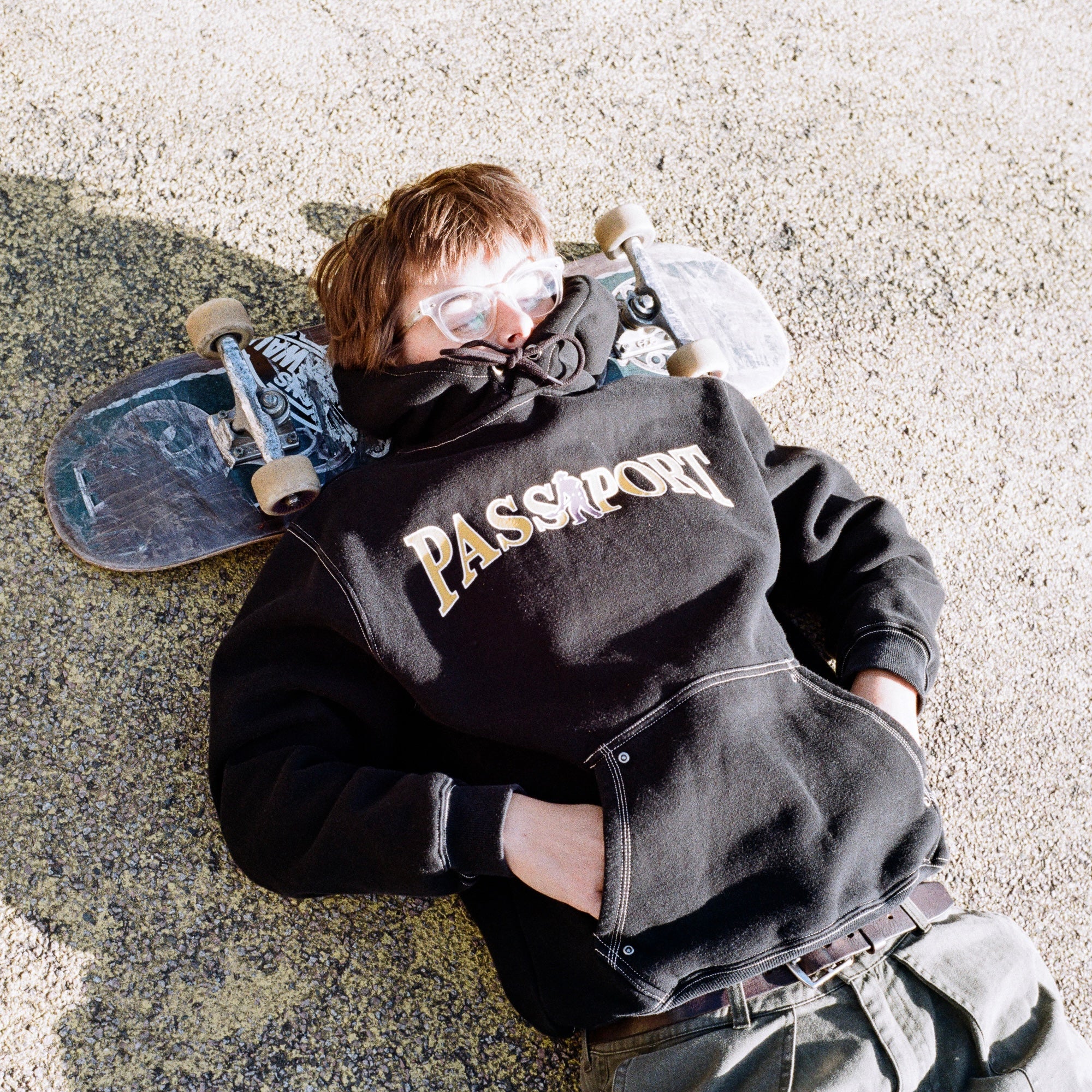 Pass~Port Official Contrast Hood - Washed Black