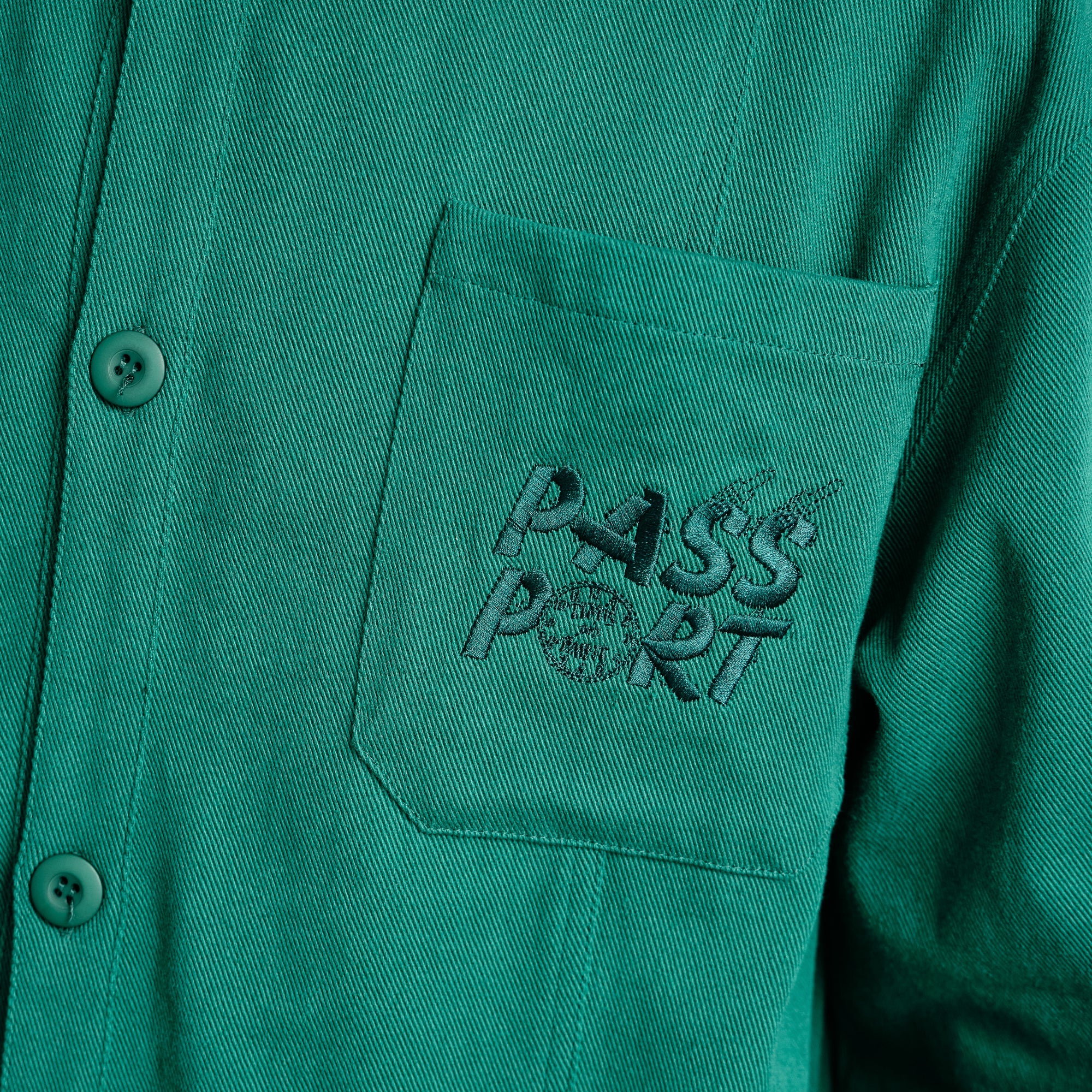 Pass~Port Shop Rules Painters Jacket - Prussian Green