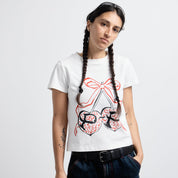 Pass~Port Cherries Baby Tee - White